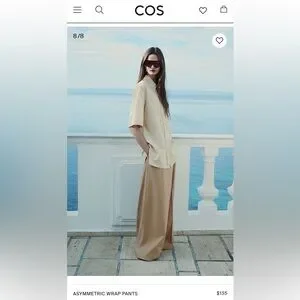 COS | Pants & Jumpsuits | Cos Asymmetric Wrap Pants | Poshmark
